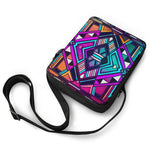 Ethnic Aztec Trippy Print Rectangular Crossbody Bag
