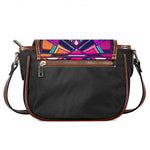 Ethnic Aztec Trippy Print Saddle Bag