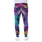 Ethnic Aztec Trippy Print Scuba Joggers