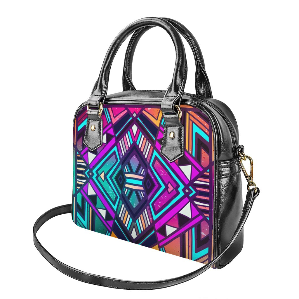 Ethnic Aztec Trippy Print Shoulder Handbag