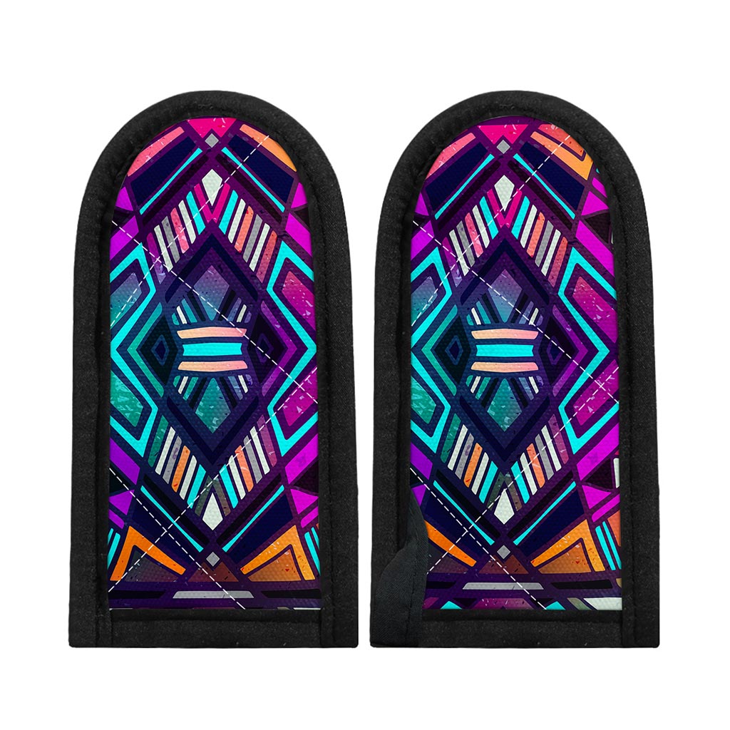 Ethnic Aztec Trippy Print Skillet Handle Cover