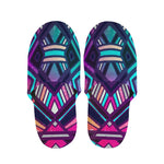 Ethnic Aztec Trippy Print Slippers