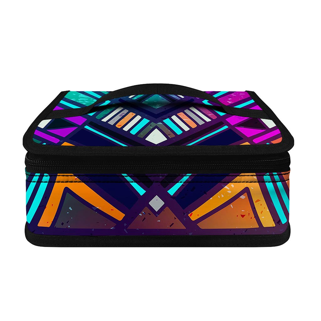 Ethnic Aztec Trippy Print Small Lunch Bag