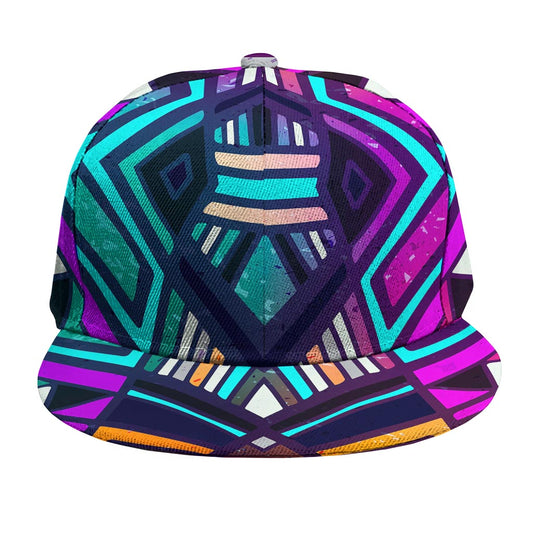 Ethnic Aztec Trippy Print Snapback Cap