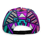 Ethnic Aztec Trippy Print Snapback Cap