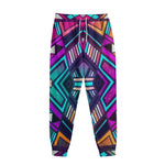 Ethnic Aztec Trippy Print Sweatpants