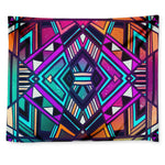 Ethnic Aztec Trippy Print Tapestry