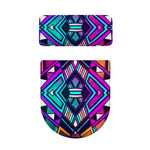 Ethnic Aztec Trippy Print Toilet Lid And Tank Cover Set