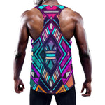 Ethnic Aztec Trippy Print Training Tank Top