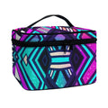 Ethnic Aztec Trippy Print Travel Makeup Bag