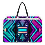 Ethnic Aztec Trippy Print Utility Tote Bag