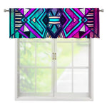 Ethnic Aztec Trippy Print Window Valance