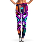 Ethnic Aztec Trippy Print Women's Leggings