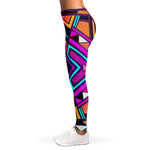 Ethnic Aztec Trippy Print Women's Leggings