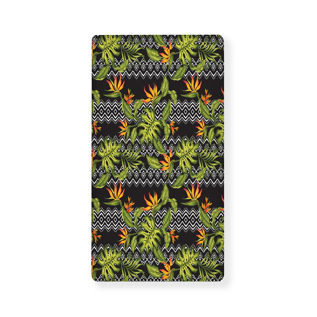 Ethnic Bird Of Paradise Pattern Print Baby Crib Sheet