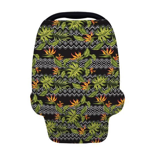 Ethnic Bird Of Paradise Pattern Print Baby Seat Cover