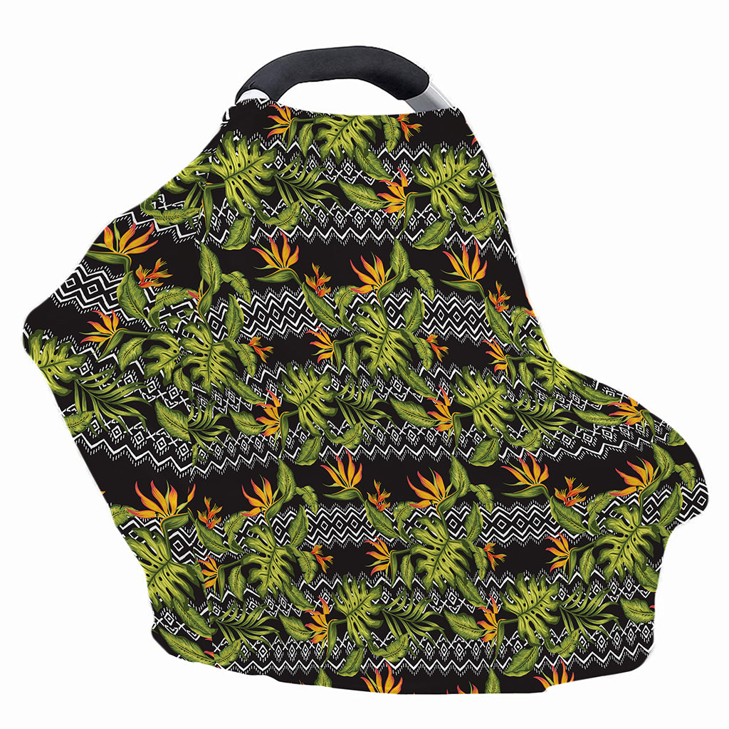 Ethnic Bird Of Paradise Pattern Print Baby Seat Cover