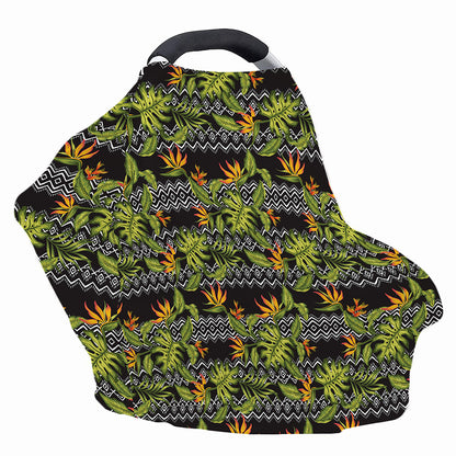 Ethnic Bird Of Paradise Pattern Print Baby Seat Cover