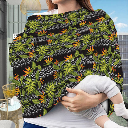 Ethnic Bird Of Paradise Pattern Print Baby Seat Cover