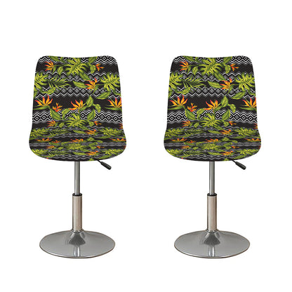 Ethnic Bird Of Paradise Pattern Print Bar Stool Covers