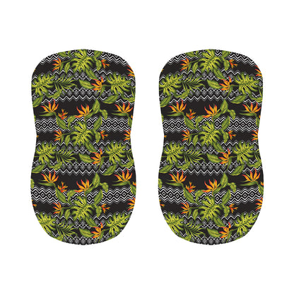 Ethnic Bird Of Paradise Pattern Print Bar Stool Covers