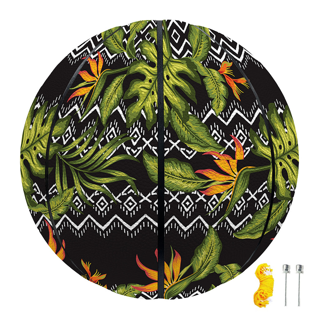 Ethnic Bird Of Paradise Pattern Print Basketball