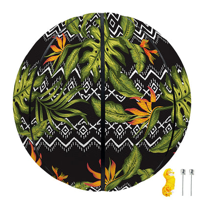 Ethnic Bird Of Paradise Pattern Print Basketball
