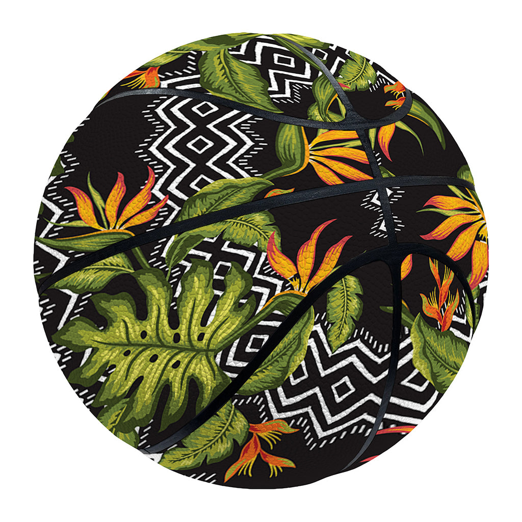 Ethnic Bird Of Paradise Pattern Print Basketball