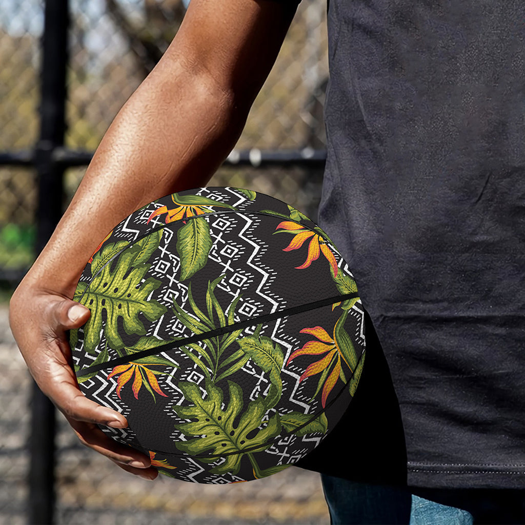 Ethnic Bird Of Paradise Pattern Print Basketball