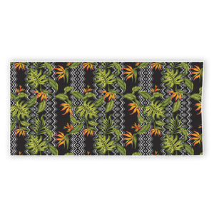 Ethnic Bird Of Paradise Pattern Print Beach Towel