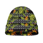 Ethnic Bird Of Paradise Pattern Print Beanie