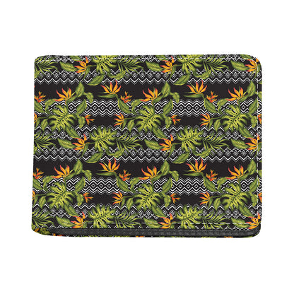 Ethnic Bird Of Paradise Pattern Print Bifold Wallet