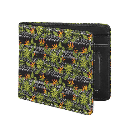 Ethnic Bird Of Paradise Pattern Print Bifold Wallet