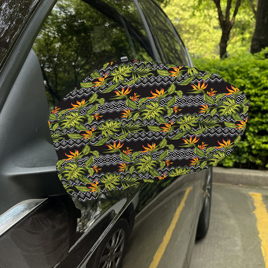 Ethnic Bird Of Paradise Pattern Print Car Side Mirror Covers
