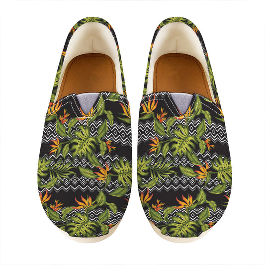 Ethnic Bird Of Paradise Pattern Print Casual Shoes