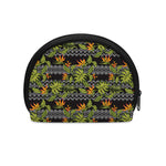 Ethnic Bird Of Paradise Pattern Print Coin Purse