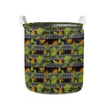 Ethnic Bird Of Paradise Pattern Print Collapsible Laundry Basket