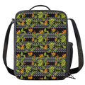 Ethnic Bird Of Paradise Pattern Print Crossbody Lunch Bag