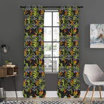 Ethnic Bird Of Paradise Pattern Print Curtain