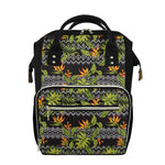 Ethnic Bird Of Paradise Pattern Print Diaper Bag