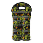 Ethnic Bird Of Paradise Pattern Print Double Neoprene Wine Tote