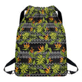 Ethnic Bird Of Paradise Pattern Print Drawstring Backpack