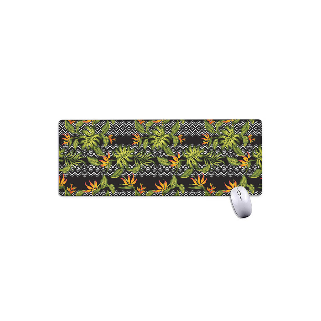 Ethnic Bird Of Paradise Pattern Print Extended Mouse Pad