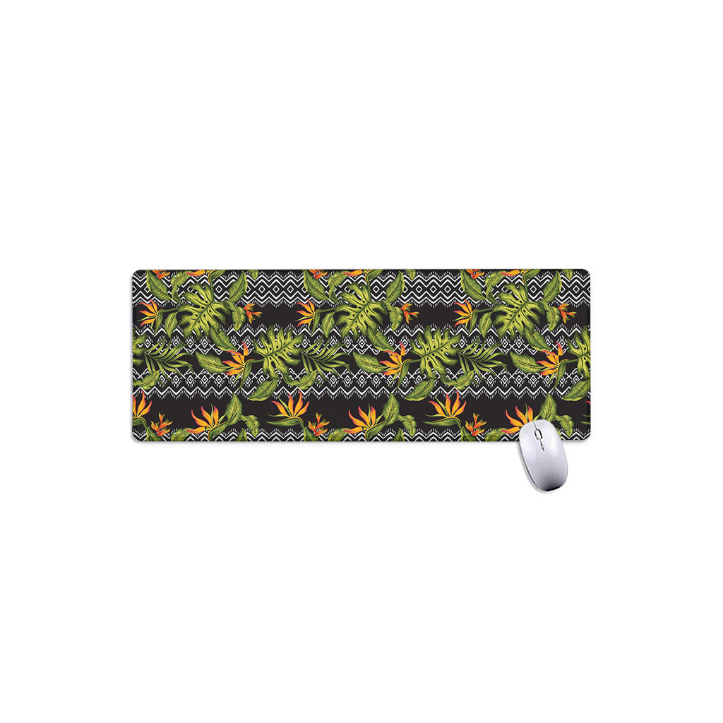Ethnic Bird Of Paradise Pattern Print Extended Mouse Pad
