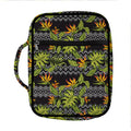 Ethnic Bird Of Paradise Pattern Print Front Pocket Bible Bag
