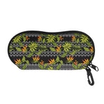 Ethnic Bird Of Paradise Pattern Print Glasses Case