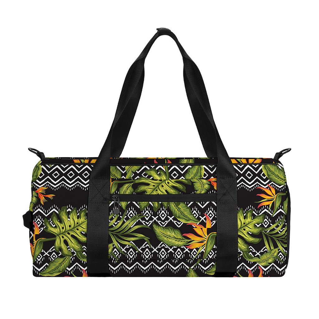 Ethnic Bird Of Paradise Pattern Print Gym Bag