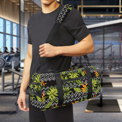 Ethnic Bird Of Paradise Pattern Print Gym Bag