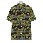 Ethnic Bird Of Paradise Pattern Print Hawaiian Shirt