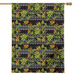 Ethnic Bird Of Paradise Pattern Print House Flag